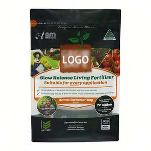 Bolsa de plástico reutilizable impresa personalizada con cremallera grande para jardinería, semillas de tomate y alimentos para mascotas, embalaje de semillas vegetales - Product Image 1