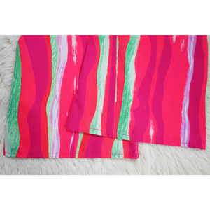 Conjunto de Oficina Q30728, Elegante para Mujer, Camiseta <span class=keywords><strong>con</strong></span> Cuello en V y Rayas Tie Dye, Pantalones Rectos, <span class=keywords><strong>Traje</strong></span> de Negocios - Product Image 3