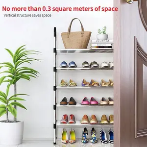 Custom Oem Shoes Shelf Racks Save Space Stainless Steel Pipe Commercial Shoe Rack