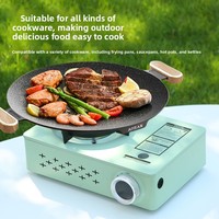 Nouvelle cuisinière à gaz portable d'extérieur avec allumage, au butane, capacité 3-5 personnes, pour camping, fondue et barbecue