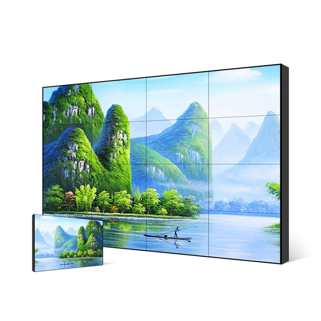 55 Inch Curved Video Wall Led Blacklight Narrow Bezel LCD Splicing Wall