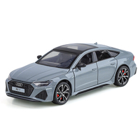 Voiture miniature en alliage moulé sous pression Audi RS 7 sous licence officielle 1/32, à rétrofriction, pour enfants, éducation et collection