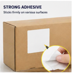 Self-Adhesive Waterproof Barcode <b>Labels</b> Matte White BPA-Free 4x5 Inch Writable Shipping <b>Labels</b> for Thermal - Product Image 5