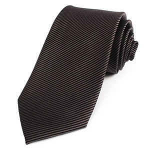 Новейшие Популярные тканые однотонные галстуки с логотипом, OEM-сервис, деловые галстуки из полиэстера для модных мужчин - Product Image 3