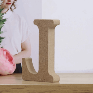 Lettres majuscules en bois massif poli autoportantes pour <span class=keywords><strong>la</strong></span> peinture DIY, l'artisanat, <span class=keywords><strong>la</strong></span> décoration murale - Graduation, Halloween, durables - Product Image 4