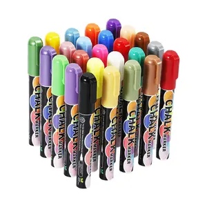 Amazon Hot Sale Non-toxic 4/8/10/12/24/36 /46colors Dry Erasable Ink Liquid Chalk Marker Pen