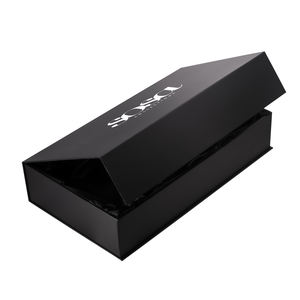 Custom Magnetic Lid Rigid Wigs Silk Insert Paper Black Luxury <strong>Gift</strong> Customize Cardboard Packaging <strong>Box</strong> - Product Image 2