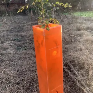 Protezione per albero a triangolo in plastica ondulata/protezioni per viti/protettori per tronco d'albero