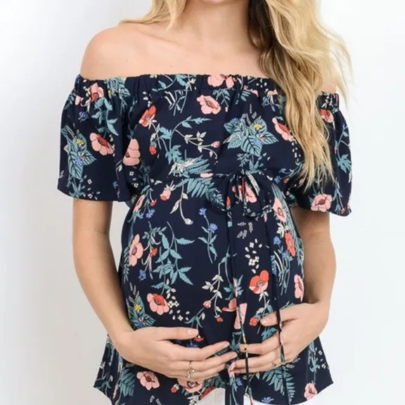 New fashion summer plus size breastfeeding pregnant women's clothing