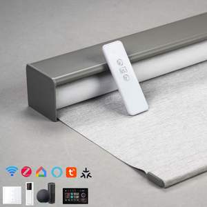 Persianas Enrollables Inteligentes Electrónicas Personalizadas, Persianas Enrollables <span class=keywords><strong>Alexa</strong></span> para la Sala de Estar - Product Image 1