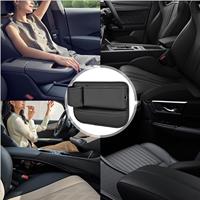 Boîte de rangement multifonctionnelle pour siège arrière de voiture, boîte de rangement pour siège de voiture avec porte-gobelet, organisateur de remplissage de fente de siège de voiture en cuir