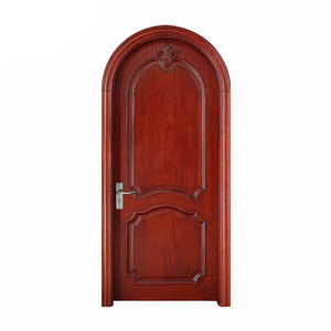 Arqueadas clásica estilo rústico Natural pintados <span class=keywords><strong>de</strong></span> la <span class=keywords><strong>puerta</strong></span> <span class=keywords><strong>de</strong></span> <span class=keywords><strong>madera</strong></span> con arco en forma <span class=keywords><strong>de</strong></span> travesaño - Product Image 1