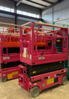 Plateforme élévatrice à ciseaux en acier au carbone épaissi, résistante à la corrosion et durable, avec système de protection contre l'inclinaison, hauteur de plateforme 4m 6m, pour peinture murale