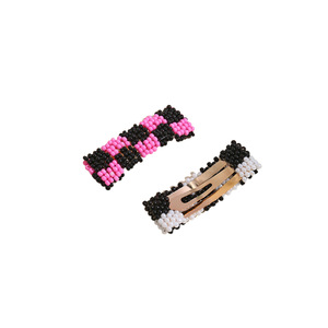 Pince à cheveux personnalisable en métal tressé perlé, style Joker, pour mèches rebelles, petite pince fraîche pour femme - Product Image 6
