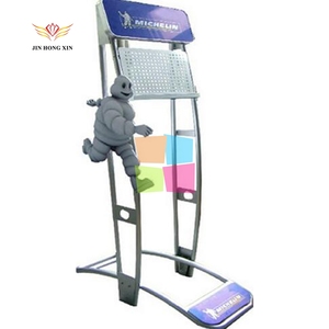 Tùy chỉnh hình lục giác kim loại động cơ rim bánh xe đứng phụ kiện xe lốp Rack hiển thị cho các bộ phận tự động cửa hàng - Product Image 4