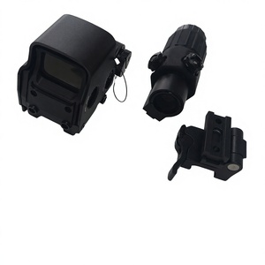 Combinación de Mira Holográfica de Punto Rojo 558 y Magnificador G33 Impermeable para Caza Táctica - Product Image 6