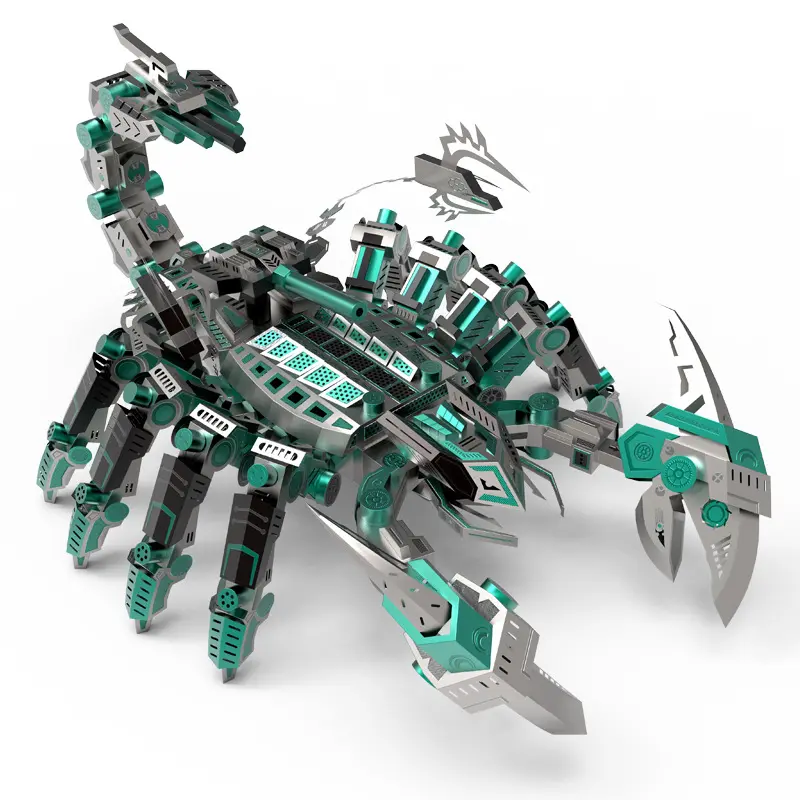 Giocattoli da te 3D modello di assemblaggio in metallo meccanico scorpione rompicapo 3D puzzle per adulti