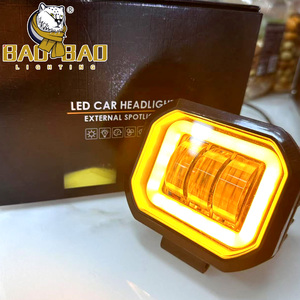 Luz de Trabajo LED BAOBAO Blanca y Amarilla de Plástico y Aluminio, Luces Auxiliares de Trabajo con 3 Lentes Xemon LED STAR PLUS para JEEP SUV - Product Image 4