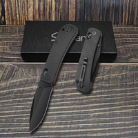 Couteau pliant Sunbart D2 en acier AUS-8, lame à pointe tombante, manche G10, qualité industrielle, garantie 1 an, portable, pour l'extérieur