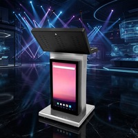 Pupitre numérique interactif à écran tactile capacitif électrique pour intérieur, avec microphone et haut-parleur, directement de l'usine (OEM)