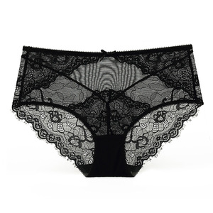 Pantaletas al por mayor de talla grande, pantaletas hipster, ropa interior de encaje para mujer, pantaletas sexys de cintura alta - Product Image 5