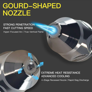 Bingong thương hiệu p80a Plasma cắt ngọn đuốc 100A/120A làm mát bằng không khí & liên hệ với bảo vệ vòi phun Hàn & Hàn cung cấp - Product Image 4