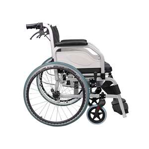 كرسي متحرك من سبائك الألومنيوم مع مرحاض، كرسي متحرك قابل للطي مع مرحاض 4 في 1، كرسي حمام بجانب السرير - Product Image 2