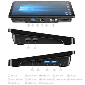 Mini PC tout-en-un <span class=keywords><strong>PiPo</strong></span> <span class=keywords><strong>X15</strong></span> 11,6 pouces, 8 Go + 256 Go, tablette PC sous Windows 10, vente chaude - Product Image 6