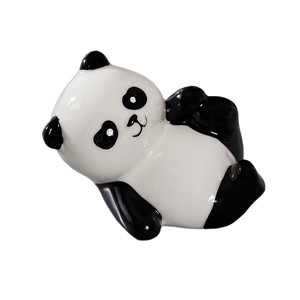 Juego de Adornos de Cerámica con Diseño de Panda de Dibujos Animados, Estilo Moderno y Minimalista para Sala de Estar o Escritorio - Product Image 5