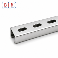 Canal de Acero al Carbono Ranurado ASTM 41x41 de 6m, Estándar, Directo de Fábrica, Soporte para Tuberías Costeras, Servicios de Corte y Soldadura