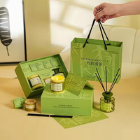 AIKUN Coffret Cadeau Personnalisé Bambou Thé Parfumé Diffuseur à Bâtonnets Bougie Spray d'Ambiance Parfum d'Intérieur pour Marque Privée