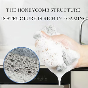 Chiffon multifonctionnel en microfibres 6 pièces double face pour le lavage de la vaisselle Pâte de bois <span class=keywords><strong>Coton</strong></span> <span class=keywords><strong>Eponge</strong></span> de nettoyage Brosse à pot Cuisine - Product Image 4
