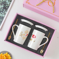 Ensemble de tasse fantaisie légère, emballage boîte-cadeau tasses à café en céramique emballage boîte-cadeau pour Festival