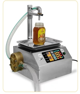 Machine de remplissage automatique de boissons 20g-10kg pour lait, bière, eau, 220V 200W, canettes, bouteilles, emballage <span class=keywords><strong>HJ</strong></span>-CSYL15 - Product Image 2