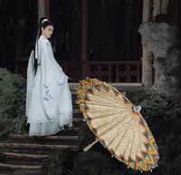 Parapluie artisanal personnalisé en papier éthiopien traditionnel avec manche en bois, parapluie de mariage personnalisé, parasols personnalisés