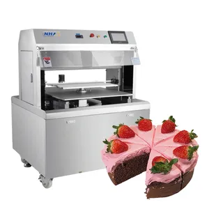 Super máquina de corte automática de bolo quadrada redonda de camada ultrassônica para a indústria de bolos de setembro