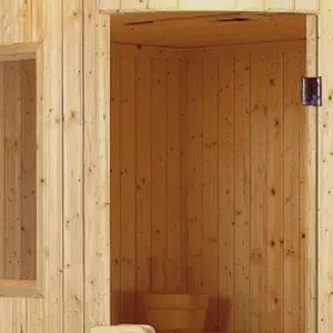 Luxus Outdoor Traditionelle 4 Personen Sauna zimmer Hemlock Holz Sauna kabine