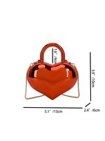 Nouveau Sac Bandoulière Mini en Acrylique en Forme de Cœur pour Femme 2026, Sac à Main en Peluche avec Chaîne, Petit Sac à Main pour Soirée et Dîner
