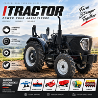 Tracteur agricole diesel 4x4 de haute qualité et durable avec chargeur frontal, 90 ch, 100 ch, pour serre