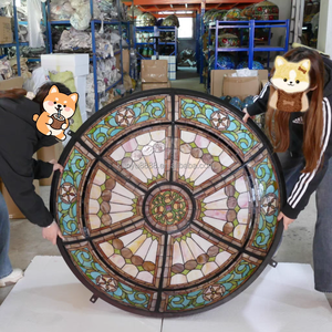 โรงงานรับผลิตโดมกระจกสีแบบกำหนดเองสำหรับตกแต่งเพดานหลังคาโรงแรม/วิลล่า Lovely Guy - Product Image 6