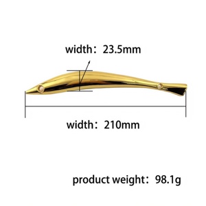 Nhà Máy bán hàng trực tiếp bởi các thương gia đã được xác minh: phụ kiện hợp kim kẽm cầm tay hình cá heo cho túi xách nữ - Product Image 6