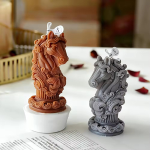 Velas Aromáticas con Diseño de Tótem de Caballo, Velas de Cera de Soya Hechas a Mano para Decoración de Fiestas y Bodas, Regalo - Product Image 1