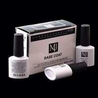 Ensemble de couches de base sans lingette de vernis à ongles OEM de 10ml, séchage par LED UV, couche de finition et gel de couche de base longue durée
