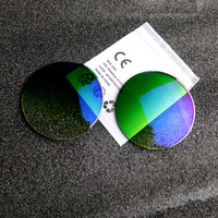 EXIA-Gafas de sol M9A, lentes 1,61, curva de poliuretano, 3 gradientes, color verde, revestimiento azul SHMC, antirreflectante UV400