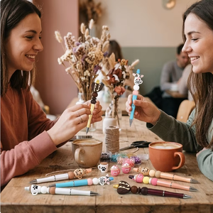 Perles focales 3D en silicone de qualité alimentaire sans BPA, approuvées CE et EN71, idéales pour la création de stylos perlés, de cordons et de cadeaux artisanaux personnalisés - Product Image 5