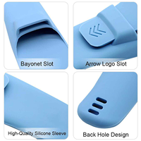 Étui de rasoir en silicone, pochette de voyage pour rasoir, support de rangement pour rasoir, housse de protection pour rasoir, sac de rasage de voyage pour hommes
