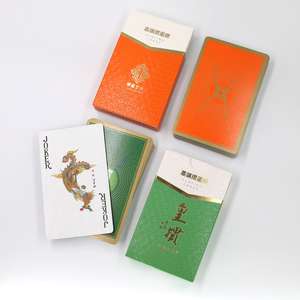 Customisable 310gsm Linen Finish Eco-friendly Portable Advertising <b>Cards</b> Printed Paper Family <b>Playing</b> Poker <b>Cards</b> - Product Image 3