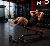 Banco ajustable para abdominales, entrenador de abdominales, banco de pesas inclinable, entrenamiento de core, entrenamiento de fuerza, equipo de fitness para gimnasio en casa