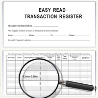 Sistema de contrato simple Logo Comercio exterior Banco inglés Libro de cheques Regalo de negocios de vacaciones Libro de Comercio de Cheques Personal