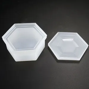 DIY六角饰品收纳盒礼品盒硅树脂模具